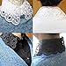 Ikee Design 2pcs Set Women's Detatchable False Shirt Lace Collar Dickey 70% Cotton Black and White