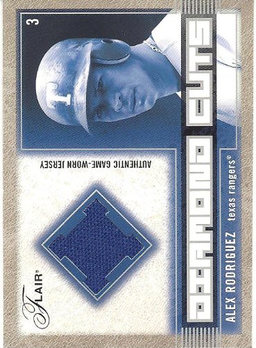 Alex Rodriguez 2003 Flair Diamond Cuts Jersey Card #DC-AR Texas Rangers