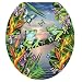 Toilet Tattoos TT-LS01-R Frogs in the Moonlight Design, Round