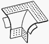 90 Vinyl 2-Way Corner Cap