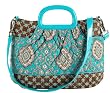 Vera Bradley Patchwork Collection Charleston Tote Bag in Totally Turq
