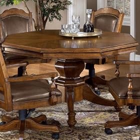 Nassau Game Table With Flip Top, FLIP TOP, BROWN by Home Decorators Collection