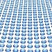 AllyDrew 4mm Crystal Diamond Sticker Adhesive Rhinestone, 468pcs (Light Blue)