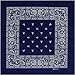 Blue Paisley Bandannas - 12 Pack