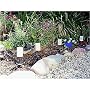 Solar Candle Pathmarkers Rechargeable Garden Patio
