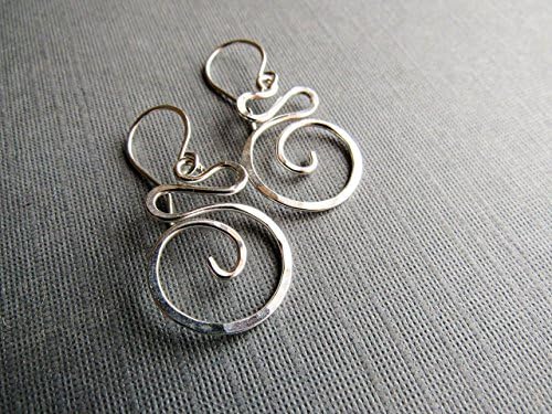 Sterling Silver Swirl Earrings