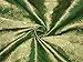 SILK BROCADE FABRIC Emerald Green & Gold colour 44