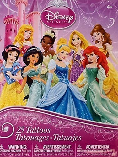 25 Savvi Temporary Tattoos ~ Disney Princess ~ 8 Featured Princesses ~ Love to Sparkle by Savvistuff USA