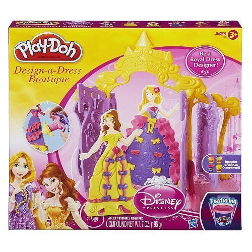 Play Doh Disney Princess Design a Dress Boutique - Belle and Rapunzel