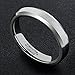 MNH Men Tungsten Carbide Ring Wedding Engagement Band 4mm Comfort Fit Beveled Edge Brushed Classy