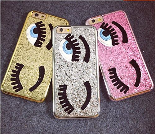Maxnuo-iphone 6 case,Bling Glitter Sparkle Eye Catching Wink Hard Phone Cover for Apple iphone 6 4.7 Inches Screen (Pink)