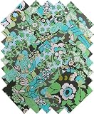 Amy Butler DAISY CHAIN BASIL 5" Quilting Fabric Squares