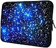 Waterfly Fashion Endless Universe Twinkling Blue Stars Double Sided Print 15" 15.6" Inch Laptop Sleeve Bag for Apple Macbook Pro, Air, Vostro, Samsung,dell Inspiron, Toshiba ,Asus Ul30 Notebook