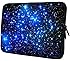 Waterfly Fashion Endless Universe Twinkling Blue Stars Double Sided Print 15" 15.6" Inch Laptop Sleeve Bag for Apple Macbook Pro, Air, Vostro, Samsung,dell Inspiron, Toshiba ,Asus Ul30 Notebook