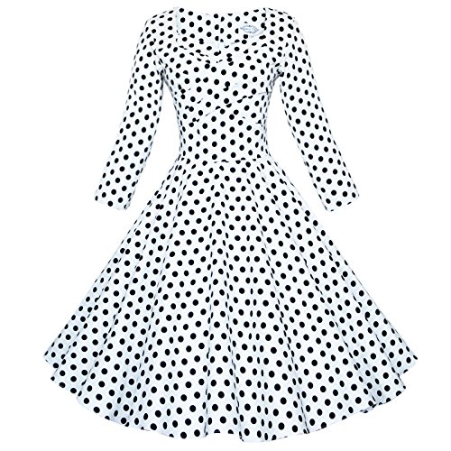 Maggie Tang 50s 60s Vintage Swing Picnic Party Casual Cocktail Dress