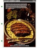  : McCall's Cooking School Recipe Card: Meat 33 - Roast Sirloin Of Beef With Sauteed Cucumbers (Replacement McCall's Recipage or Recipe Card For 3-Ring Binders)