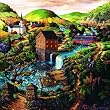 Yellow Ribbon Path 1000pc Jigsaw Puzzle by Tom Antonishak