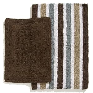 Ruia Home Cotton Reversible 2-Piece Bath Rug Set