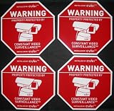 4 Big Surveillance Security Spy Video Camera Signs PVC! 61Wk2qvv1BL. SL160 4 Big Surveillance Security Spy Video Camera Signs PVC!
