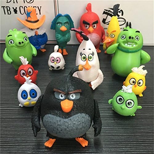 Angry Birds 2 Movies Mini Figure Playsets Toys Cake Toppers 13PCS A Set Mini Model Height 4-7cm