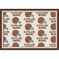 Cleveland Browns All-Over Logo Rug