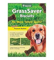 NaturVet GrassSaver Biscuits Peanut Butter Flavor for Dogs, 11 oz Biscuits , Made in USA
