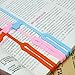 CJESLNA 3Pcs Lovely Silicone Finger Pointing Bookmark Book Marker Novelty Office Supply