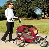 Solvit HoundAbout Pet Stroller, Medium, Garnet Red