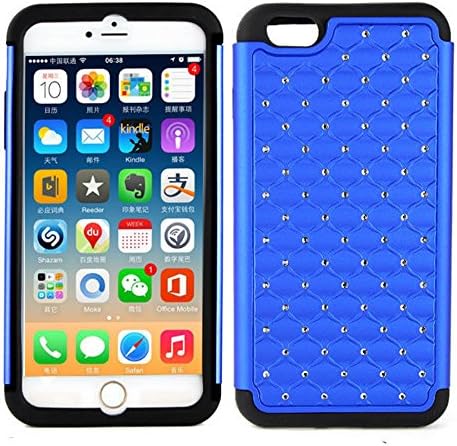Starlight iPhone6 Plus case,Coolpin (TM) iPhone6 Plus Case Flash And Hard Design Fashion and Cool Cheap TPU+PC Case Cover For iPhone6 Plus. (deep blue)