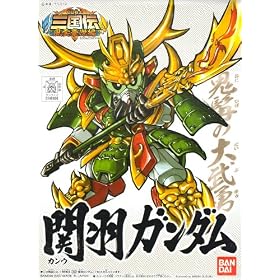 Gundam BB-302 Kan-U Gundam - BB Warrior Romance of the Three Kingdoms Model Kit (Japanese Imported)