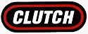 Clutch - Red, Black & White Oval Logo - Sticker / Decal