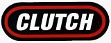 Clutch - Red, Black & White Oval Logo - Sticker / Decal