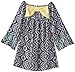 My Michelle Big Girls' Pattern Top with 3/4 Sleeves and Bow Back