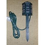 6-Outlet Yard Stake All Weather Digital Photocell Programmable 7 Day Timer Power Station