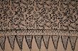 Rayon Batik Sarong - Brown and Beige Floral