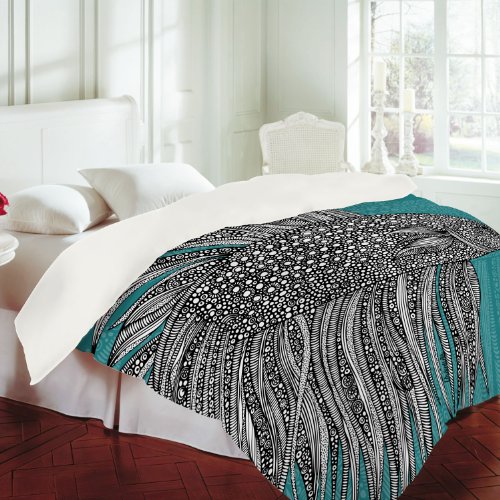 DENY Designs Valentina Ramos Beta Fish Duvet Cover, Queen