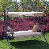 Details zu "Luxus Loywe Hollywoodschaukel Gartenschaukel LW51 Beige" Details zu "Luxus Loywe Hollywoodschaukel Gartenschaukel LW51 Beige"