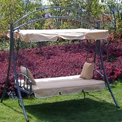 Luxus Loywe Hollywoodschaukel Gartenschaukel LW51 Beige