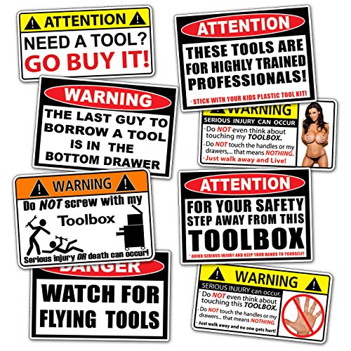 Toolbox Funny Warning Sticker Browse Toolbox Funny Warning Sticker At Shopelix