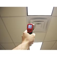 Triplett PT12 ProTemp 12 Non-Contact Infrared Thermometer, 12:1 Ratio