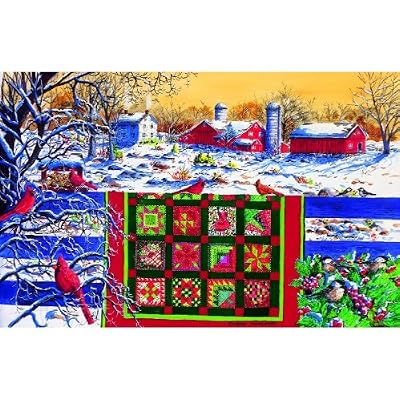 Winter Patchwork 1000pc Jigsaw Puzzle by Diane Phalen