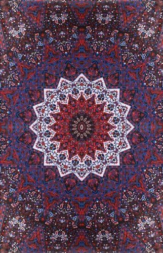 58"x82" Paisley Kaleidoscope Tapestry