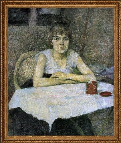 Henri De Toulouse-Lautrec Rice Powder - 16" x 20" Framed Premium Canvas Print