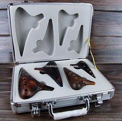 Classic Fengya 12 Hole Ocarina Set (Alto C, Soprano C, Soprano G, Soprano F)