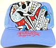 Ed Hardy Powder Blue Rhinestone Cap - Skull Tattoo You Design