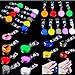 Aketek Lot 50 ID Badge Holder Reel Retractable Key Clip Wholesale Price 10 Colors