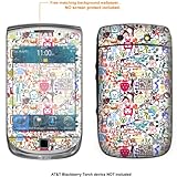 Protective Decal Skin Sticker for AT&T Blackberry Torch case cover torch-40 ....