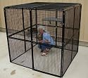 Bronze Plus Dog,Cat Kennel Cage 6'x6'x6'h w/Mesh Tops