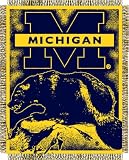 Michigan Wolverines Woven Jacquard Throw Focus Series