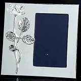  : Godinger Silver Plated 4X6 Frame with Crystal Rose